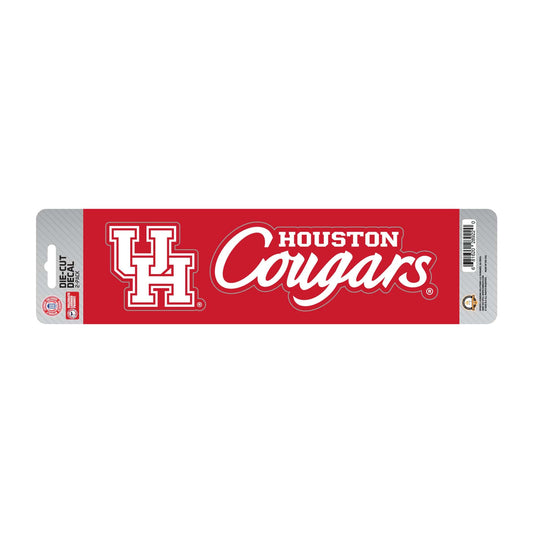 Houston Cougars 2 Piece Team Slogan Decal Sticker Set - Houston