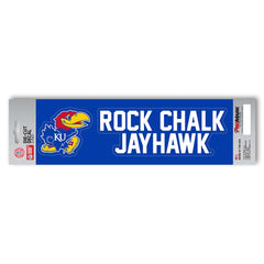 Kansas Jayhawks 2 Piece Team Slogan Decal Sticker Set - Kansas