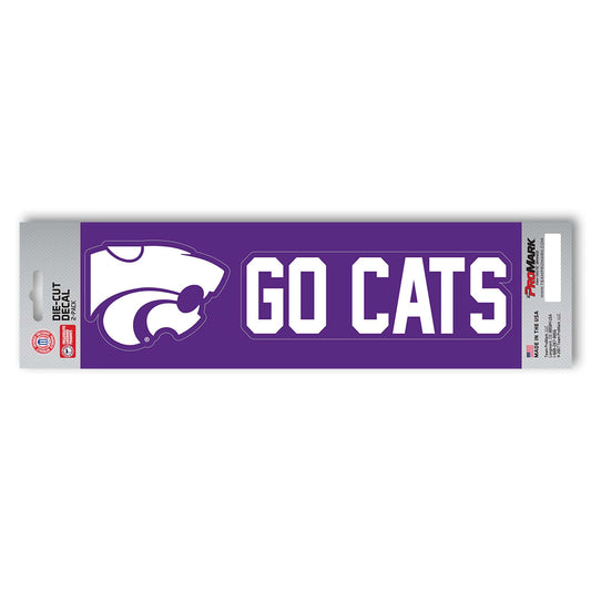 Kansas State Wildcats 2 Piece Team Slogan Decal Sticker Set - Kansas State
