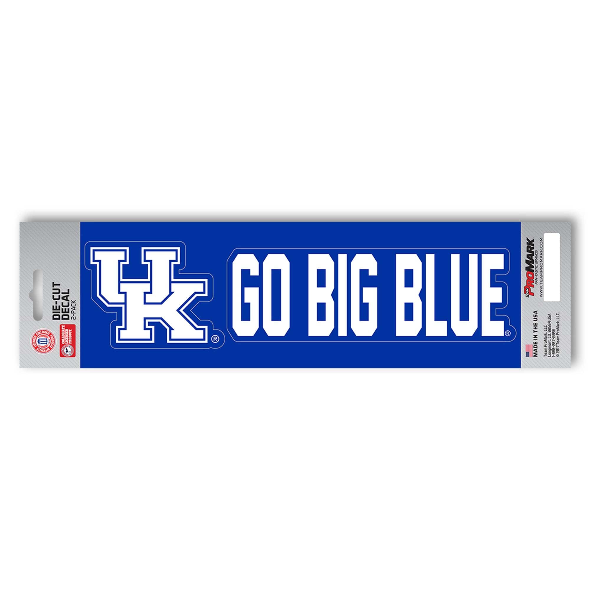 Kentucky Wildcats 2 Piece Team Slogan Decal Sticker Set - Kentucky