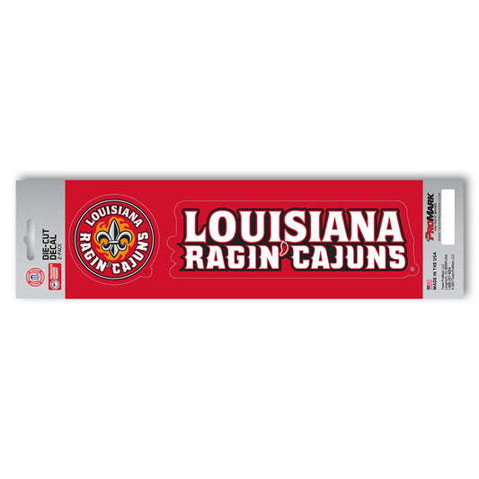 Louisiana-Lafayette Ragin' Cajuns 2 Piece Team Slogan Decal Sticker Set - Louisiana-Lafayette