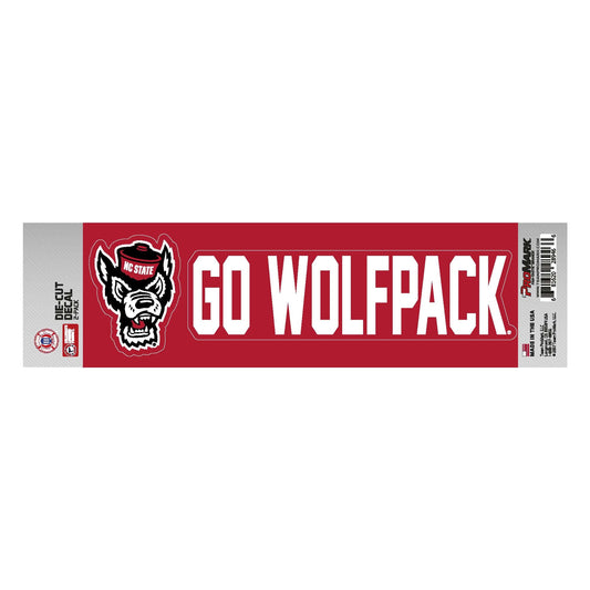 NC State Wolfpack 2 Piece Team Slogan Decal Sticker Set - NC State