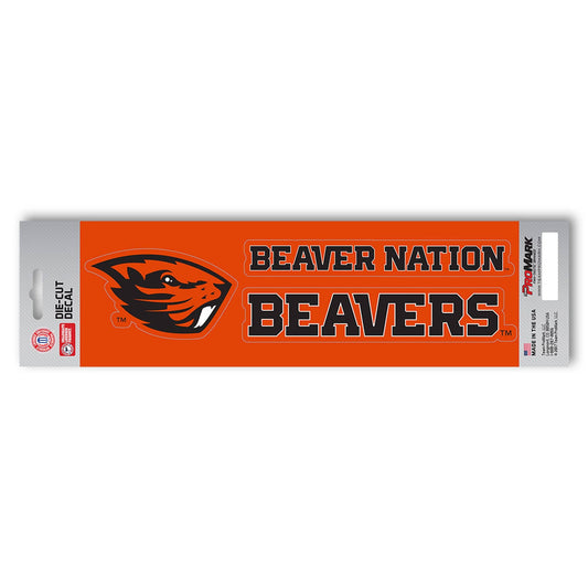 Oregon State Beavers 2 Piece Team Slogan Decal Sticker Set - Oregon State