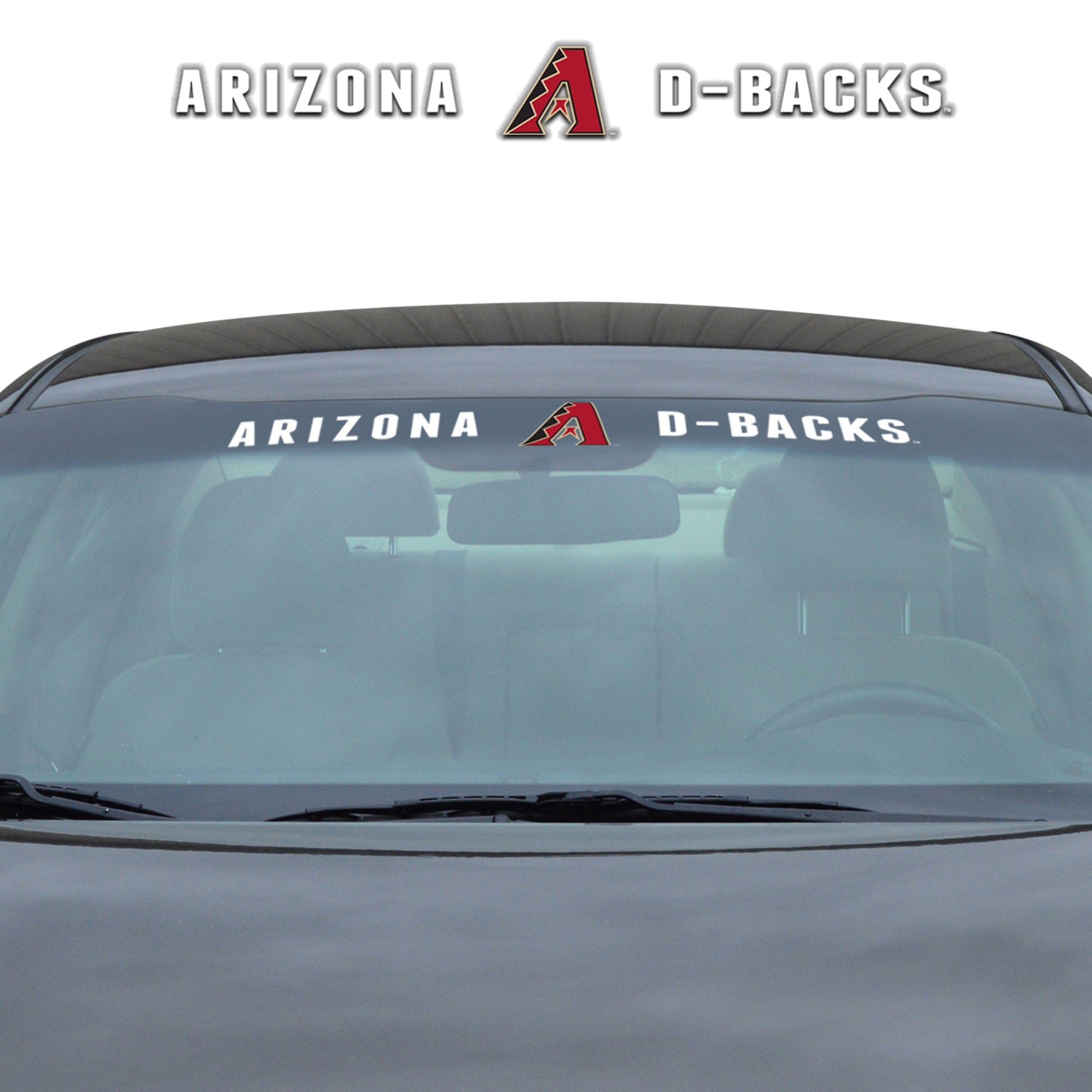 Arizona Diamondbacks Sun Stripe Windshield Decal 3.25 in. x 34 in. - Arizona Diamondbacks