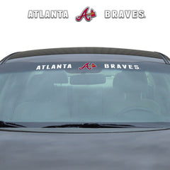 Atlanta Braves Sun Stripe Windshield Decal 3.25 in. x 34 in. - Atlanta Braves