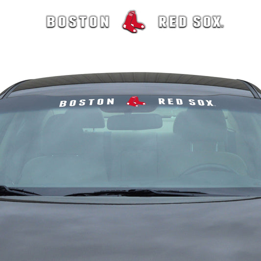 Boston Red Sox Sun Stripe Windshield Decal 3.25 in. x 34 in. - Boston Red Sox