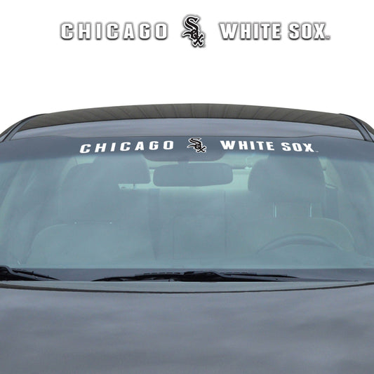 Chicago White Sox Sun Stripe Windshield Decal 3.25 in. x 34 in. - Chicago White Sox