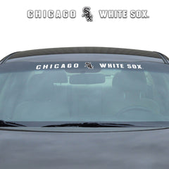Chicago White Sox Sun Stripe Windshield Decal 3.25 in. x 34 in. - Chicago White Sox