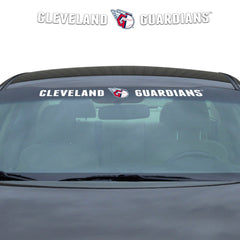 Cleveland Guardians Sun Stripe Windshield Decal 3.25 in. x 34 in. - Cleveland Guardians