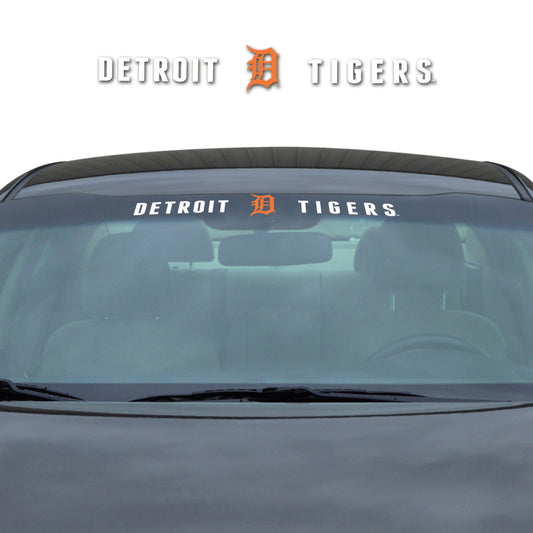 Detroit Tigers Sun Stripe Windshield Decal 3.25 in. x 34 in. - Detroit Tigers
