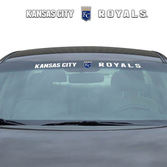 Kansas City Royals Sun Stripe Windshield Decal 3.25 in. x 34 in. - Kansas City Royals