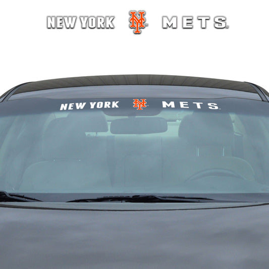 New York Mets Sun Stripe Windshield Decal 3.25 in. x 34 in. - New York Mets