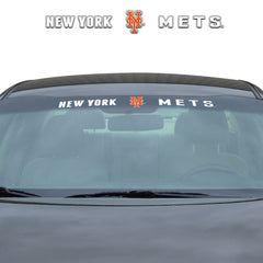 New York Mets Sun Stripe Windshield Decal 3.25 in. x 34 in. - New York Mets