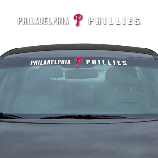 Philadelphia Phillies Sun Stripe Windshield Decal 3.25 in. x 34 in. - Philadelphia Phillies