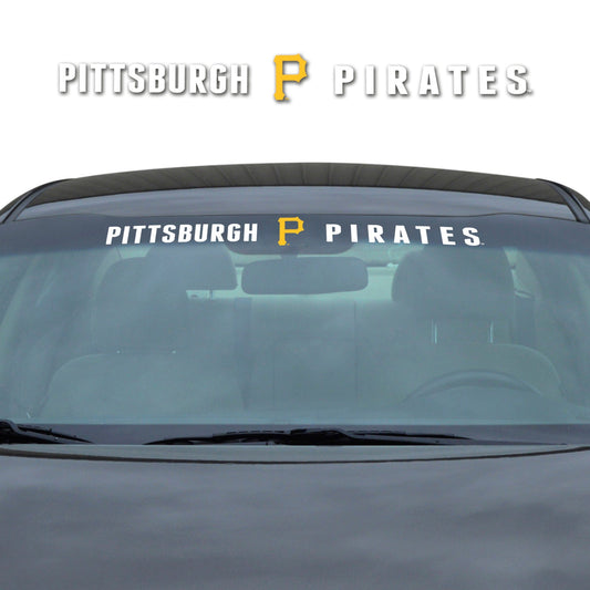 Pittsburgh Pirates Sun Stripe Windshield Decal 3.25 in. x 34 in. - Pittsburgh Pirates