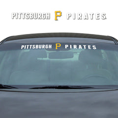 Pittsburgh Pirates Sun Stripe Windshield Decal 3.25 in. x 34 in. - Pittsburgh Pirates