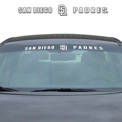 San Diego Padres Sun Stripe Windshield Decal 3.25 in. x 34 in. - San Diego Padres