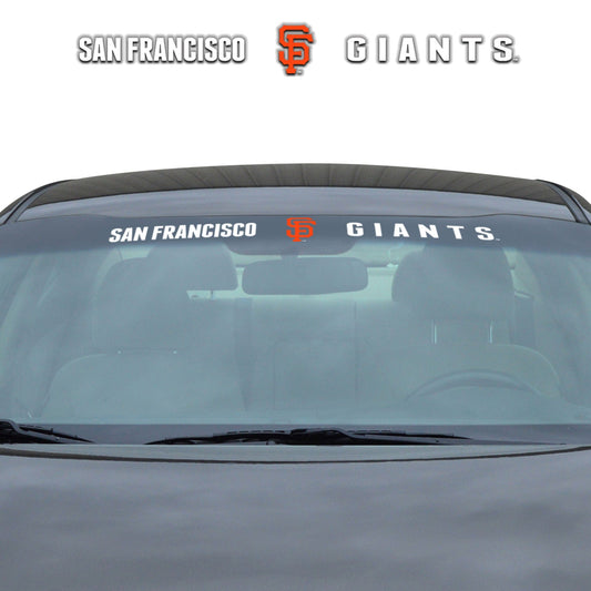 San Francisco Giants Sun Stripe Windshield Decal 3.25 in. x 34 in. - San Francisco Giants