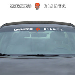 San Francisco Giants Sun Stripe Windshield Decal 3.25 in. x 34 in. - San Francisco Giants