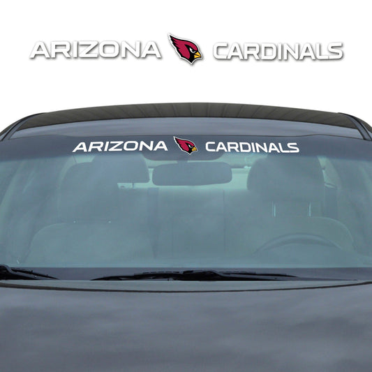 Arizona Cardinals Sun Stripe Windshield Decal 3.25 in. x 34 in. - Arizona Cardinals