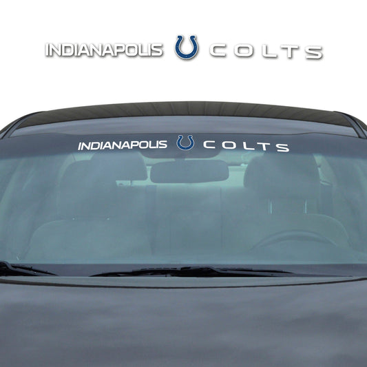 Indianapolis Colts Sun Stripe Windshield Decal 3.25 in. x 34 in. - Indianapolis Colts