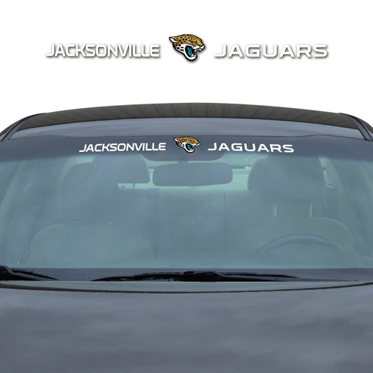 Jacksonville Jaguars Sun Stripe Windshield Decal 3.25 in. x 34 in. - Jacksonville Jaguars