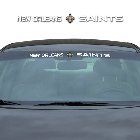 New Orleans Saints Sun Stripe Windshield Decal 3.25 in. x 34 in. - New Orleans Saints
