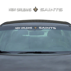 New Orleans Saints Sun Stripe Windshield Decal 3.25 in. x 34 in. - New Orleans Saints