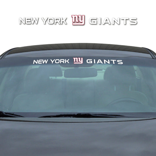 New York Giants Sun Stripe Windshield Decal 3.25 in. x 34 in. - New York Giants
