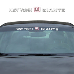 New York Giants Sun Stripe Windshield Decal 3.25 in. x 34 in. - New York Giants