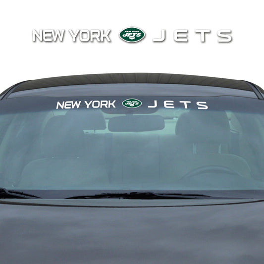 New York Jets Sun Stripe Windshield Decal 3.25 in. x 34 in. - New York Jets