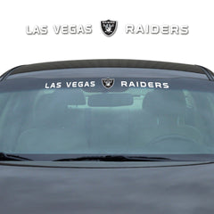 Las Vegas Raiders Sun Stripe Windshield Decal 3.25 in. x 34 in. - Las Vegas Raiders