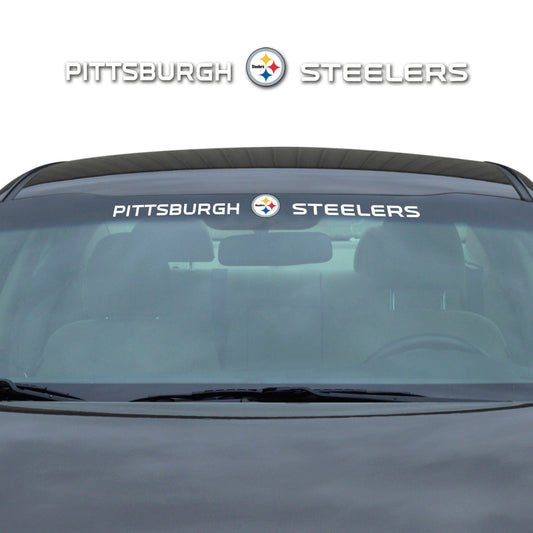 Pittsburgh Steelers Sun Stripe Windshield Decal 3.25 in. x 34 in. - Pittsburgh Steelers