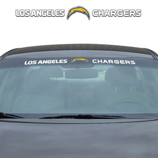 Los Angeles Chargers Sun Stripe Windshield Decal 3.25 in. x 34 in. - Los Angeles Chargers