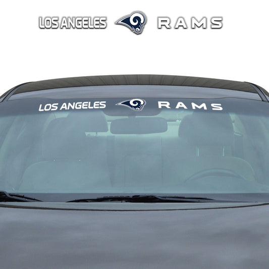 Los Angeles Rams Sun Stripe Windshield Decal 3.25 in. x 34 in. - Los Angeles Rams