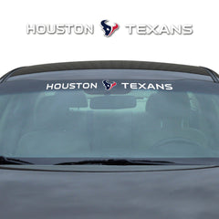 Houston Texans Sun Stripe Windshield Decal 3.25 in. x 34 in. - Houston Texans