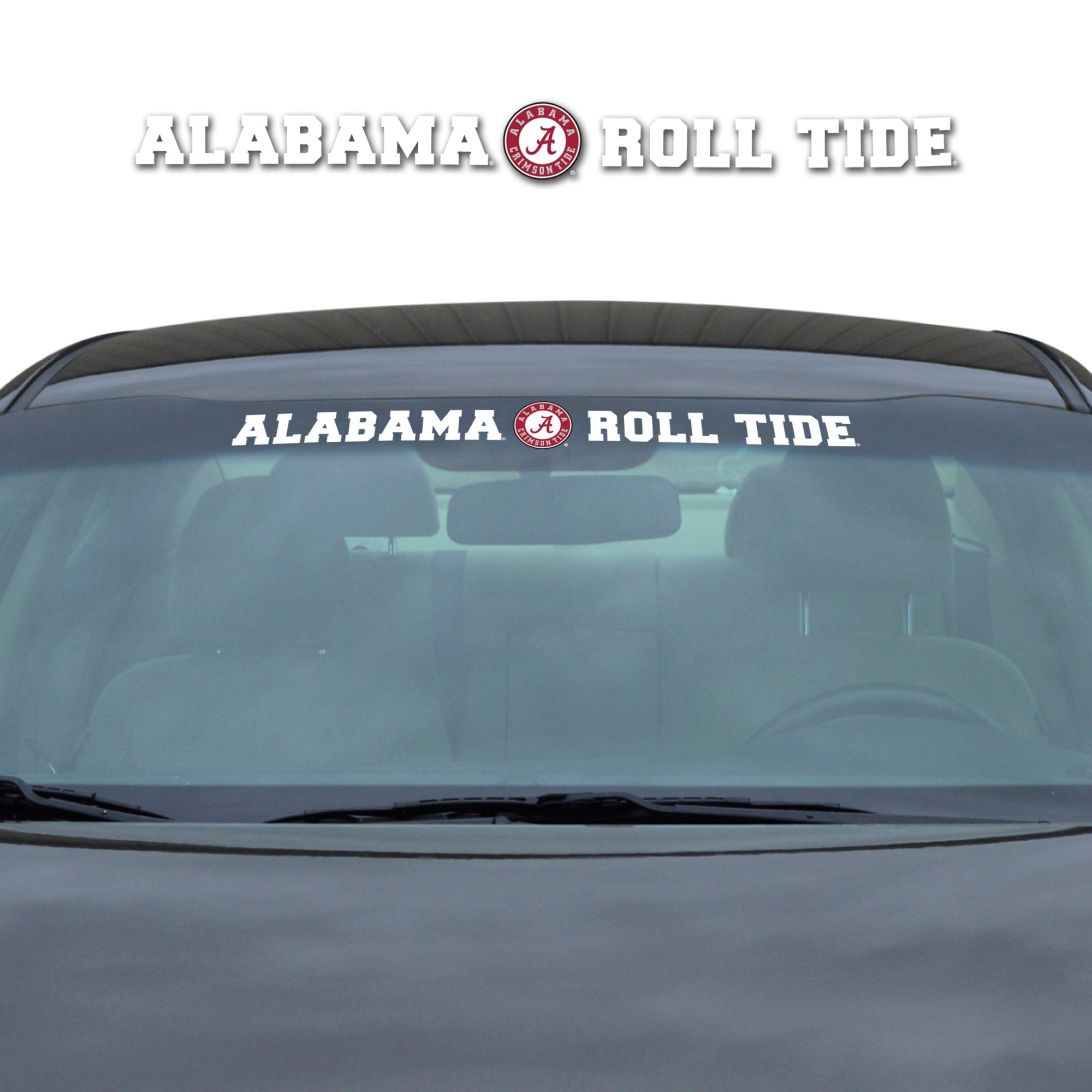 Alabama Crimson Tide Sun Stripe Windshield Decal 3.25 in. x 34 in. - Alabama