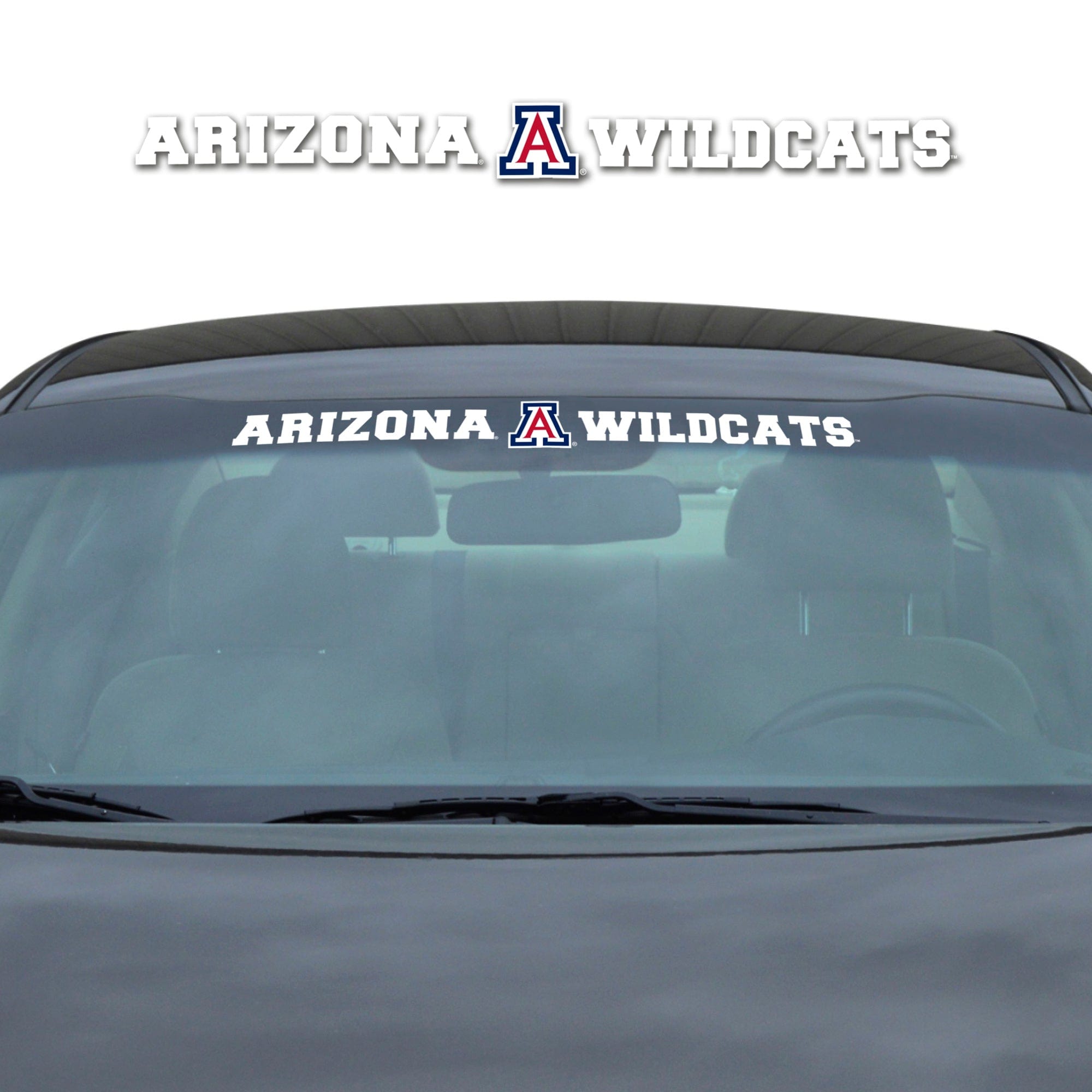 Arizona Wildcats Sun Stripe Windshield Decal 3.25 in. x 34 in. - Arizona