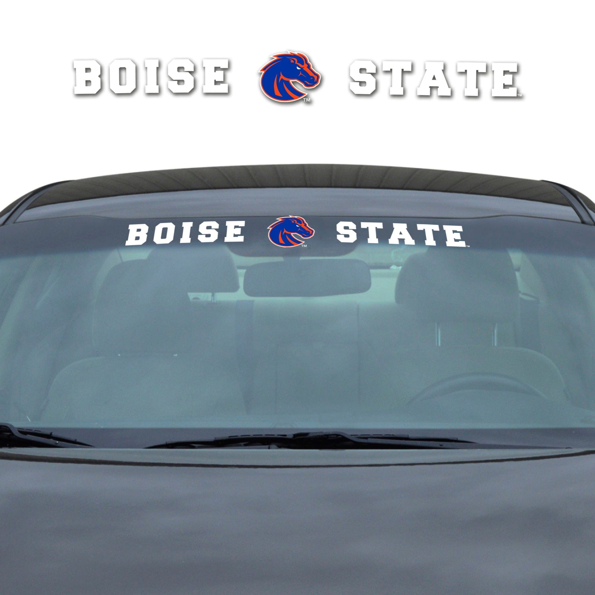 Boise State Broncos Sun Stripe Windshield Decal 3.25 in. x 34 in. - Boise State