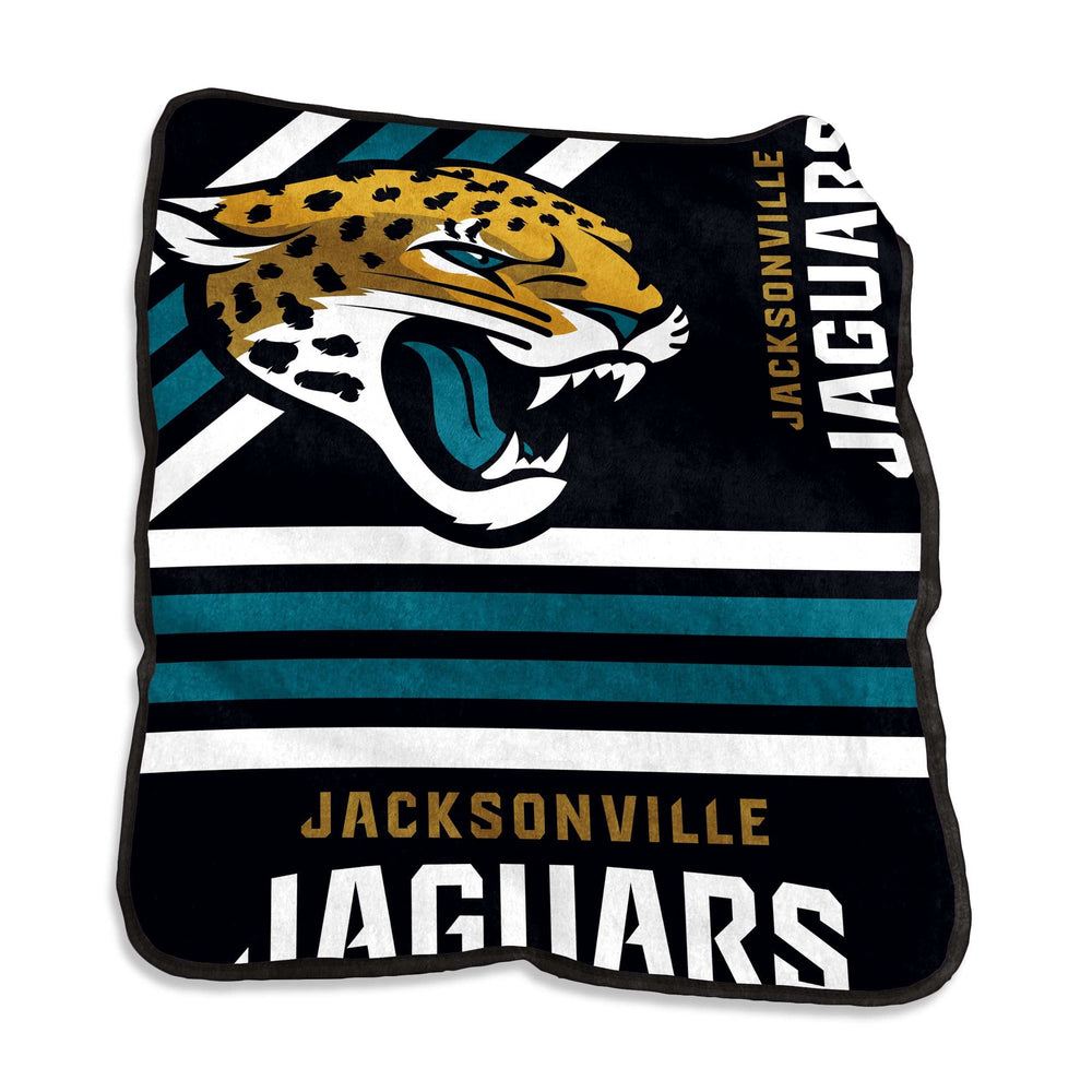 Jacksonville Jaguars Raschel Throw - Logo Brands - Flyclothing LLC