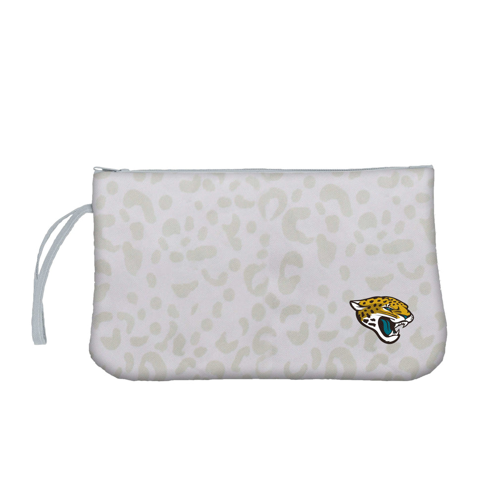 Jacksonville Jaguars Leopard Print Wristlet - Logo Brands - Flyclothing LLC