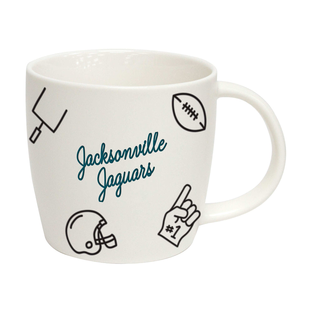 Jacksonville Jaguars 18oz Playmaker Mug - Logo Brands - Flyclothing LLC
