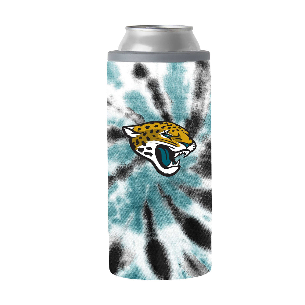 Jacksonville Jaguars 12oz Tie Dye Slim Can Coolie - Logo Brands - Flyclothing LLC