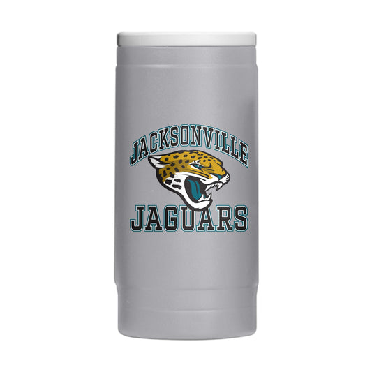 Jacksonville Jaguars 12oz Athletic Powdercoat SlimCan Coolie - Logo Brands - Flyclothing LLC