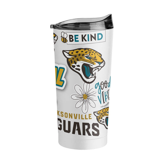 Jacksonville Jaguars 20oz Native Powder Coat Tumbler - Logo Brands - Flyclothing LLC