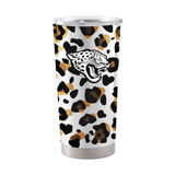 Jacksonville Jaguars 20oz Neutral Leopard Stainless Steel Tumbler - Logo Brands - Flyclothing LLC