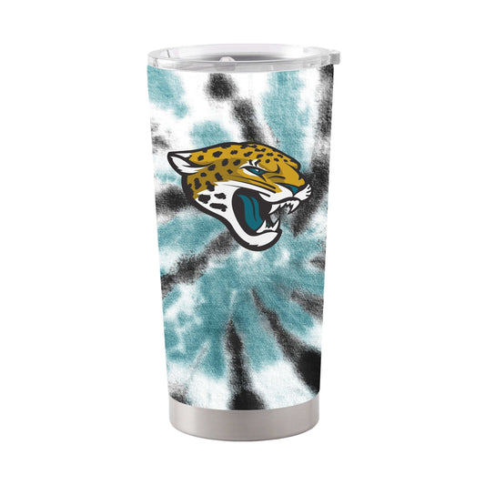 Jacksonville Jaguars 20oz Tie Dye Stainless Steel Tumbler - Logo Brands - Flyclothing LLC