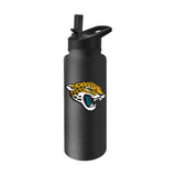Jacksonville Jaguars Logo 34 oz Quencher Stainless Bottle - Logo Brands - Flyclothing LLC