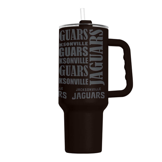 Jacksonville Jaguars 40oz Replay Powder Coat Tumbler - Logo Brands - Flyclothing LLC