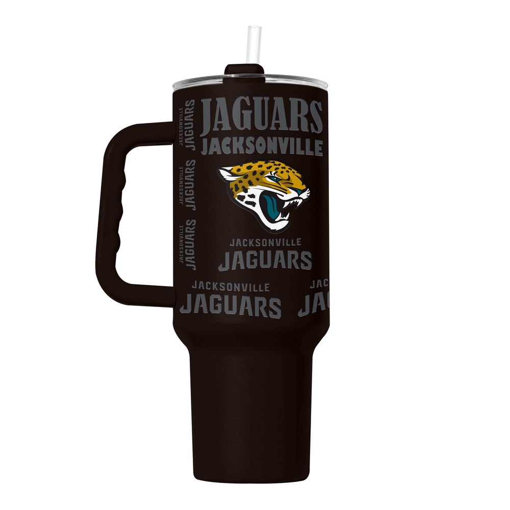 Jacksonville Jaguars 40oz Replay Powder Coat Tumbler - Logo Brands - Flyclothing LLC